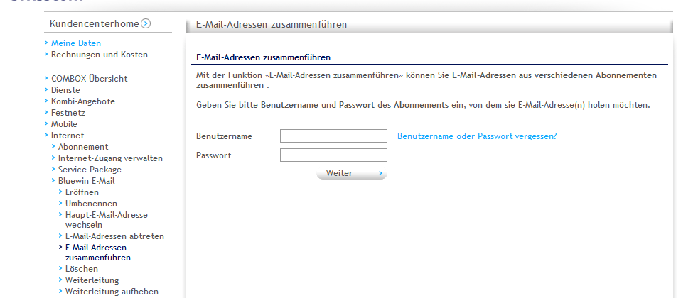 Mail zusammenführen