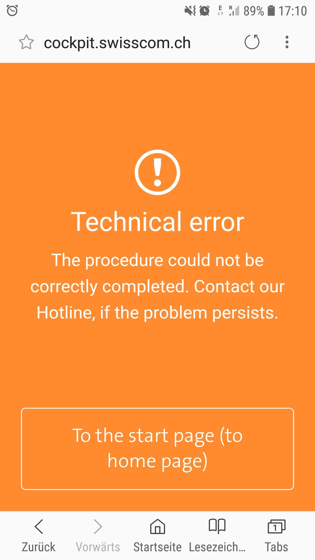 CockpitSWISSCOM Fehlermeldung bei Aufruf in Deutschland - Technical Error.jpg
