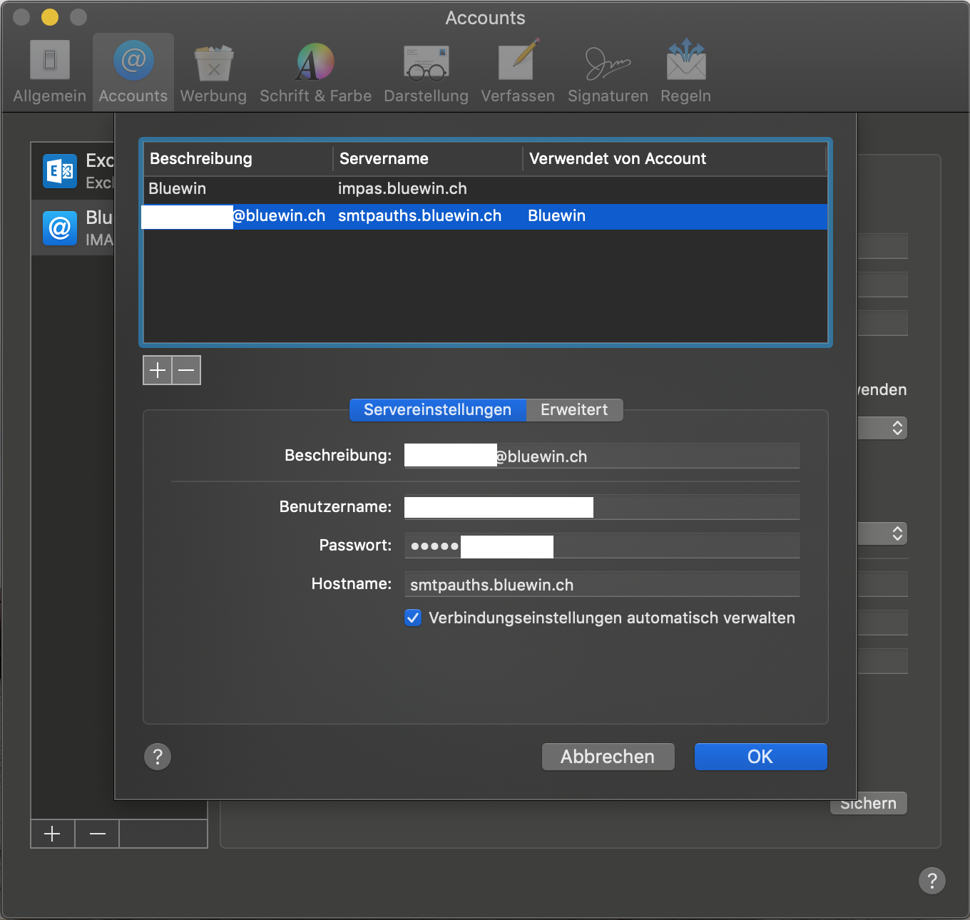 Dies obwohl ich auch hier alles korrekt eingegeben habe. Glaube ich zumindest.