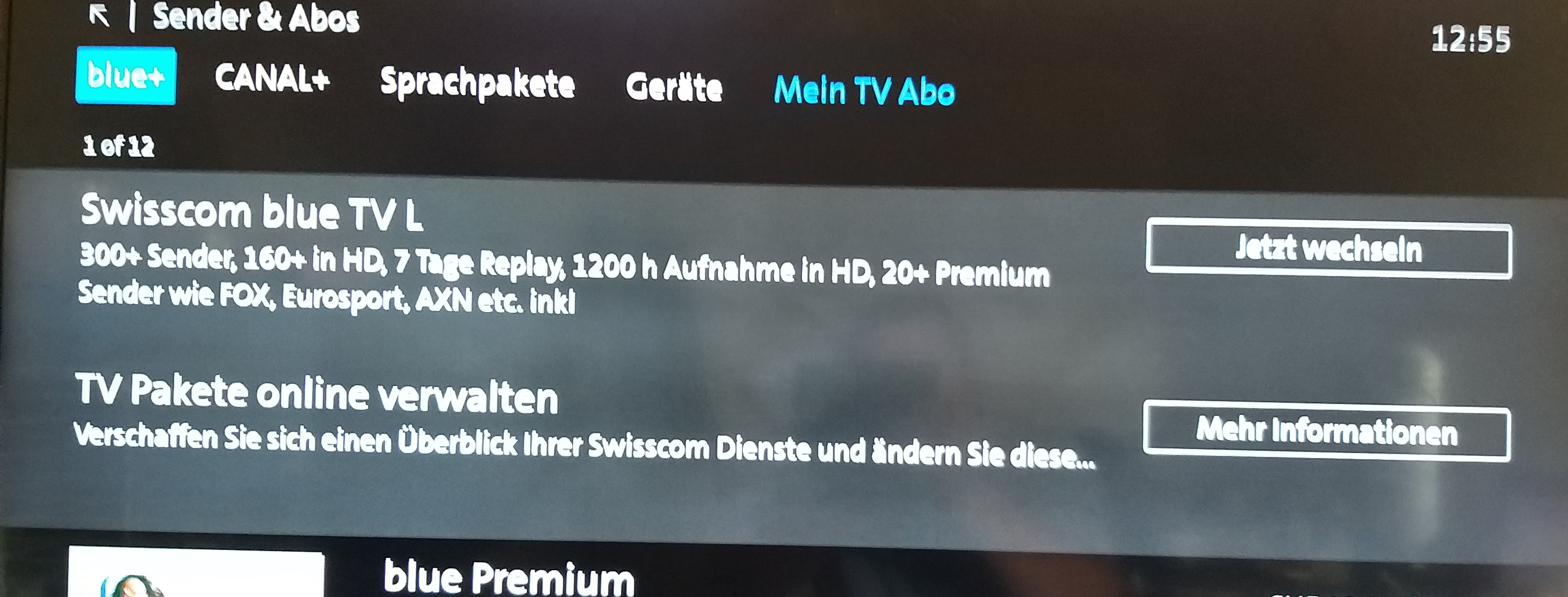 wieso steht das bei mir?Ich habe ja Swisscom L!   Ist das das neuere angebot?
