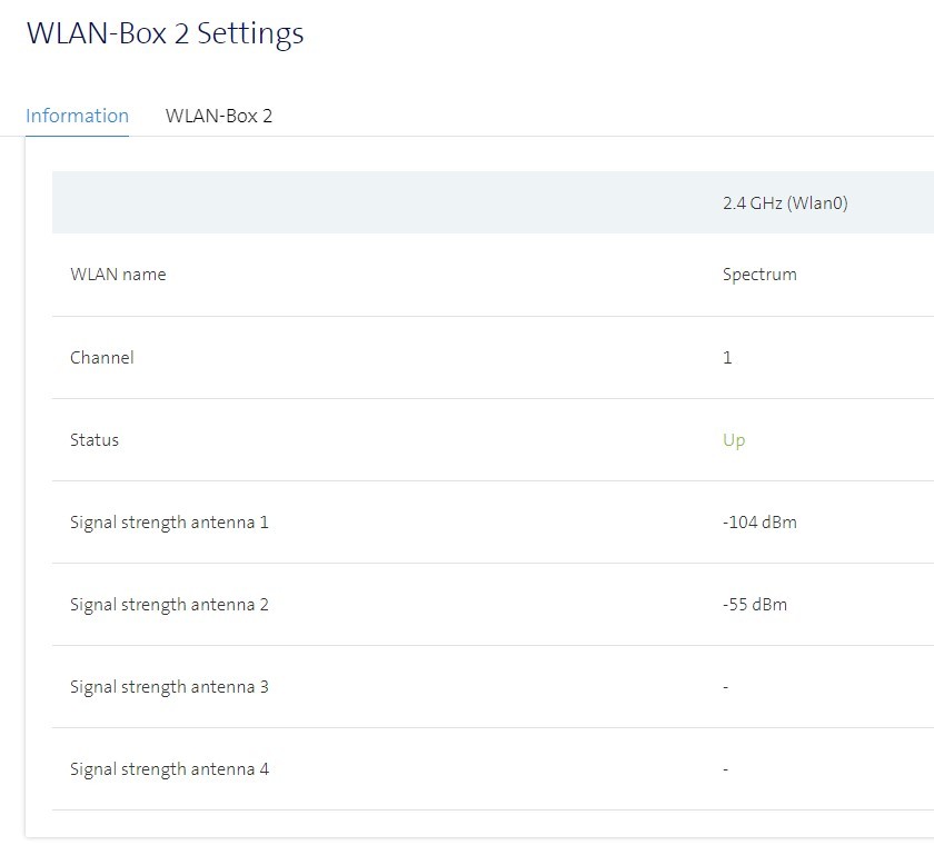 Browsing to the WLAN-Box IP address