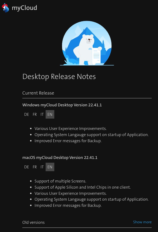 50844ic331f531b8bc5b0a.png myCloud - Release Notes
