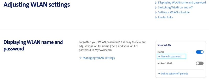 Wlan Setting Erstellen Sie eine SSID für meine Swisscom Internetbox 3…